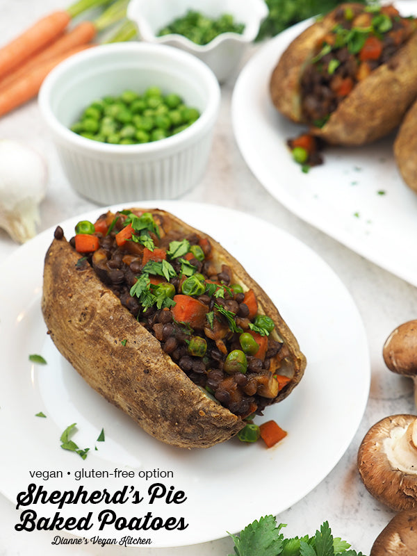 Vegan Shepherd’s Pie Baked Potatoes