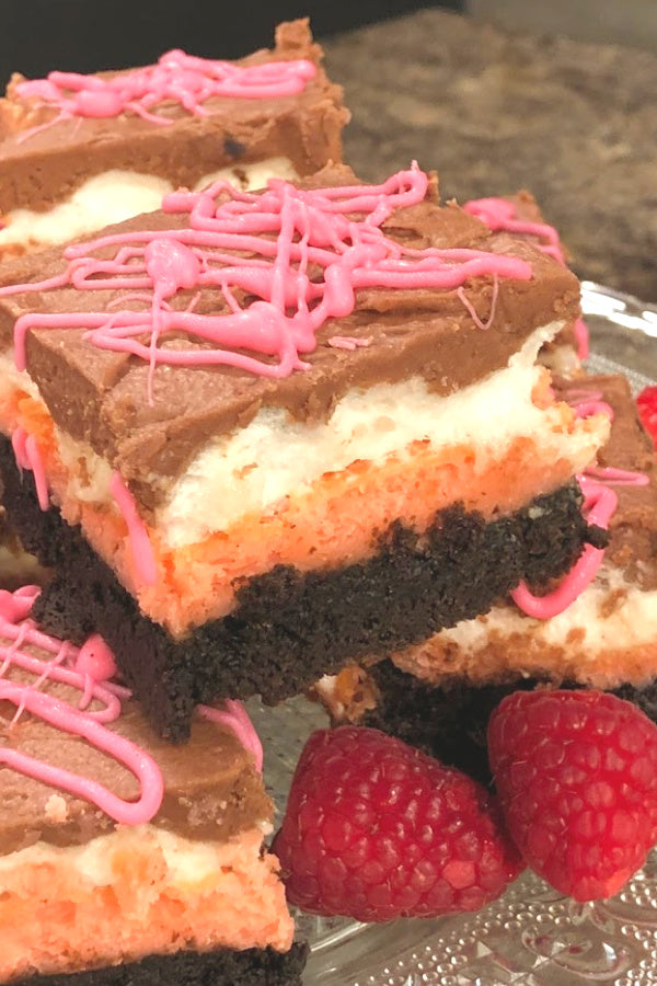 Neapolitan Cheesecake Brownies