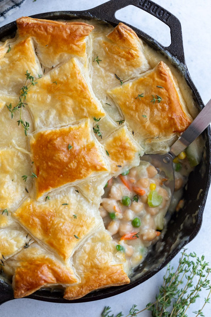 Chickpea Puff Pastry Pot Pie