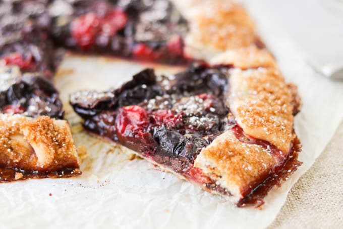 Cherry and Dark Chocolate Galette