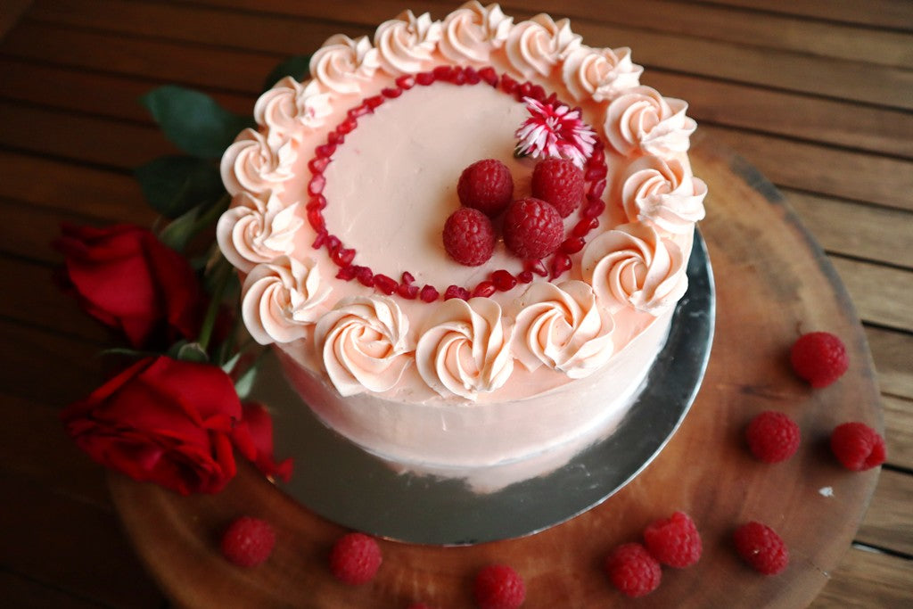 Lychee Rose Cake Swiss Meringue Buttercream for a Cheat Day Bonanza