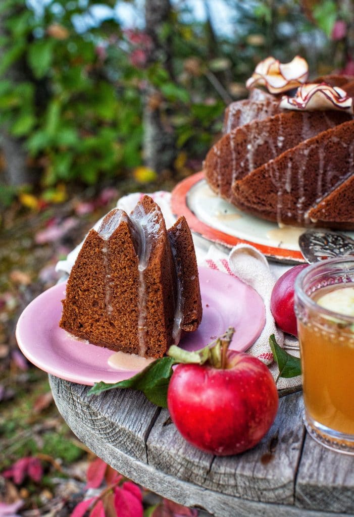 Apple Cider Gingerbread Bundt Cake