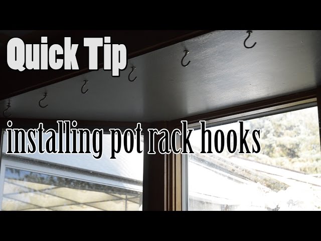 Just a simple way to screw in J hooks, which can be a pain in the butt