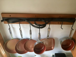My wife Susan wanted a pot rack, and found a design she liked on line