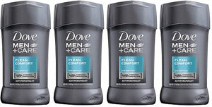 Dove Men+Care Antiperspirant Deodorant Stick, Clean Comfort (Pack of 4)