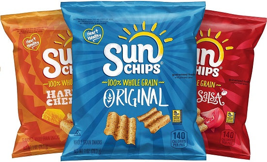 SunChips Multigrain Chips Variety Pack, Pack of 40
