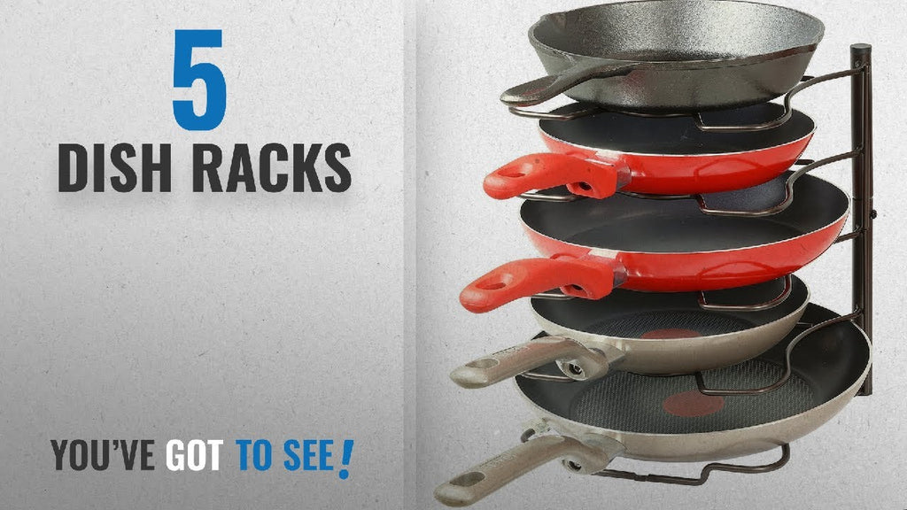 Top 10 Dish Racks [2018]: Callas Kitchen Cabinet Pantry Pan and Pot Lid Organiser Rack Holder, ...