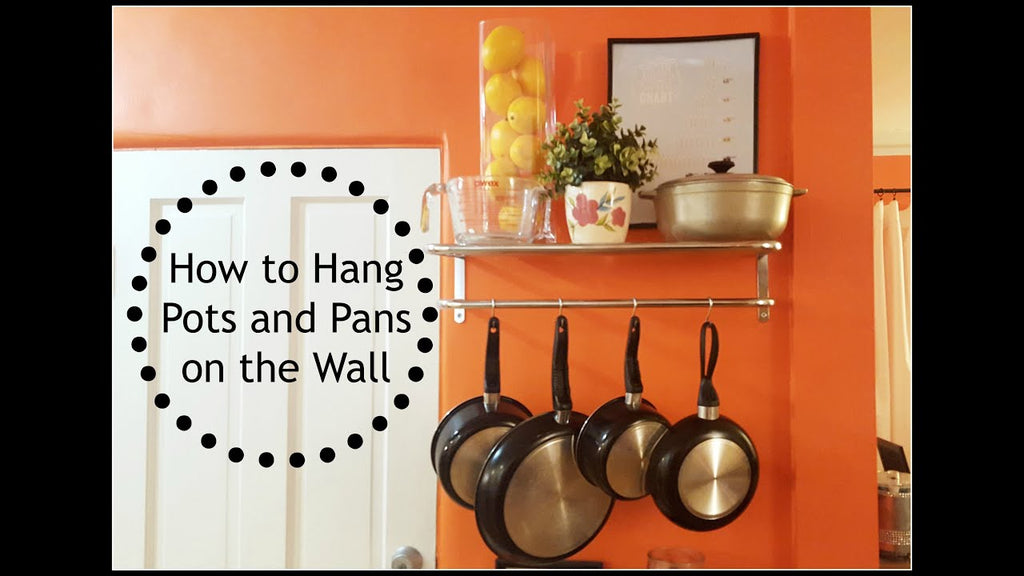 Here is an updated video on how to "hang pots and pans on wall"