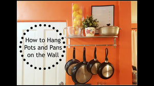 Here is an updated video on how to "hang pots and pans on wall"