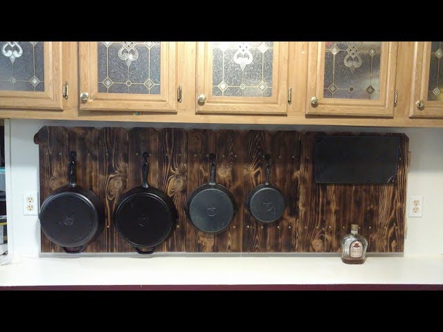 Building a wall stand off to hang my cast iron cookware from