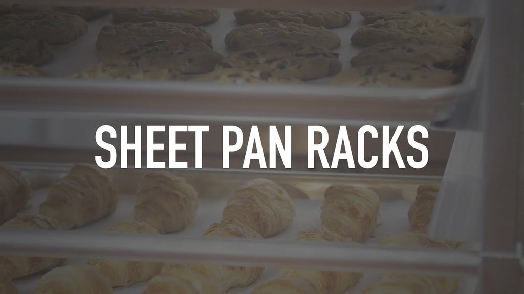 Sheet pan racks are great for bakeries, meat markets, grocery stores, and more! Shop Sheet Pan Racks: ...