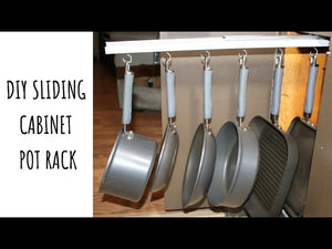 DIY Sliding Cabinet Pot Rack by Stunning Misadventures (1 year ago)