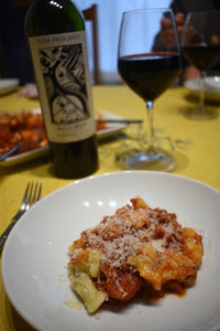 Ñoquis de Papa + 2011 Tannat Viña Progreso Sueños de Elisa Barrica Abierta #TannatDay #Sponsored