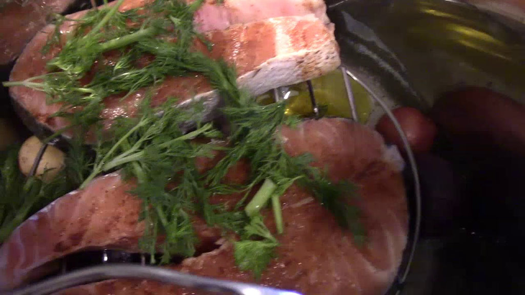 Instant Pot Recipe Salmon Steak Steam Rack with Dill by naturopathicfundamentals (3 years ago)