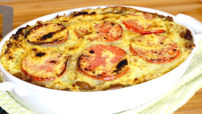 A Lighter Summertime Shepherd’s Pie with a Rainbow of Veggies