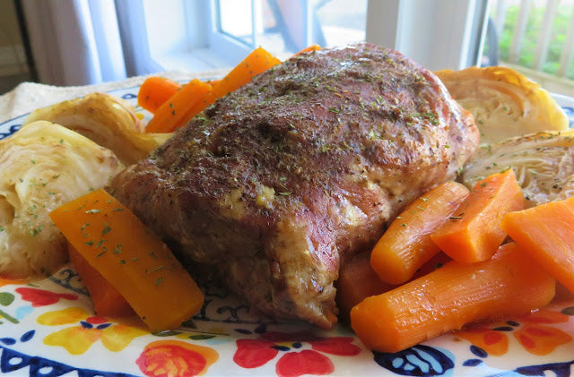 Pot Roasted Pork with Cabbage & Carrots
