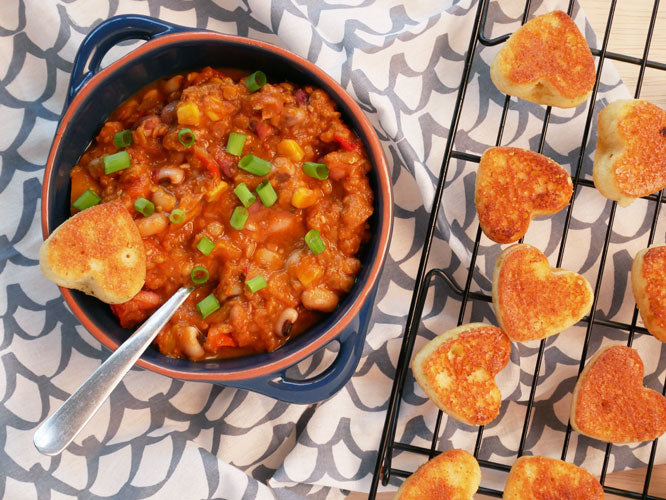 Heart Shaped Cornbread
