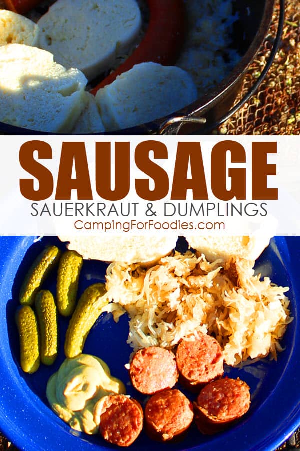Sausage Sauerkraut Dutch Oven Camping Recipe
