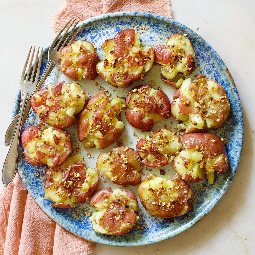 Easy Coriander Roasted New Potatoes