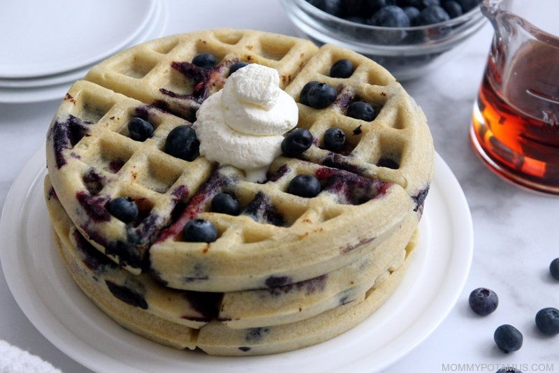 Gluten-Free Blueberry Waffle Recipe (With Optional Lemony Twist)