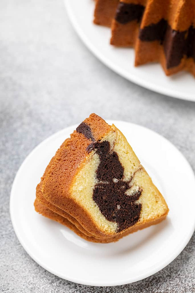 Elegant Gluten Free Marble Bundt Cake | So easy and rich!