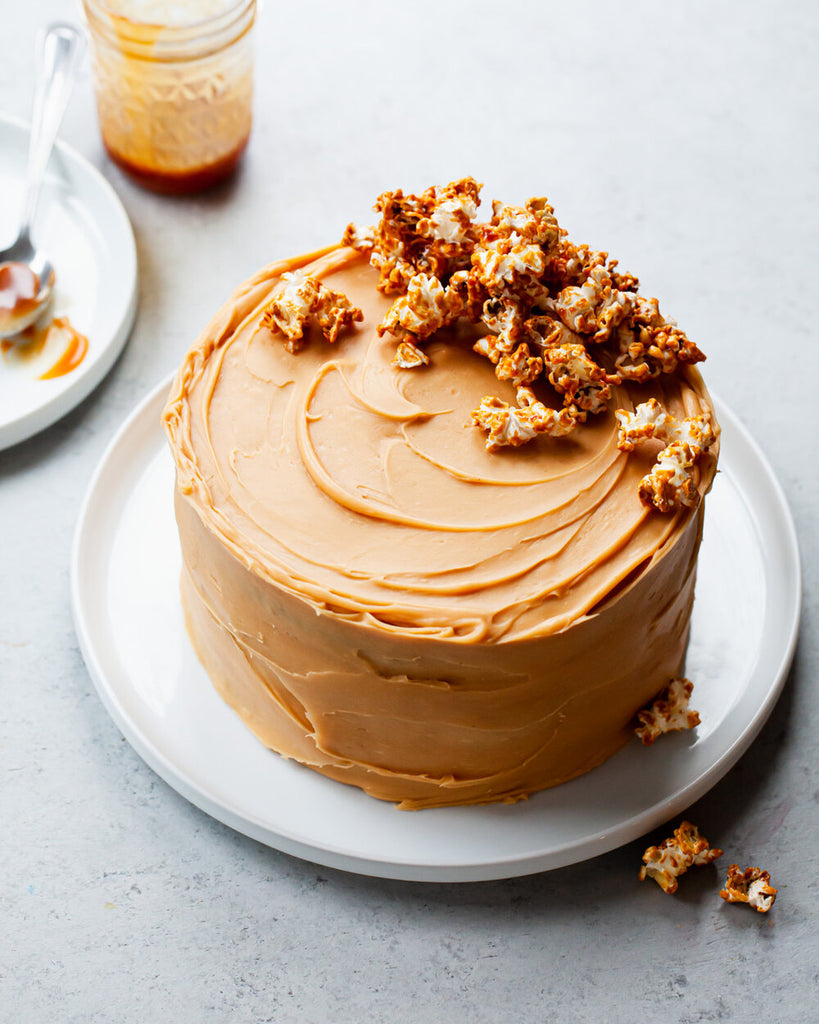 Chocolate Stout Cake with Caramel Buttercream