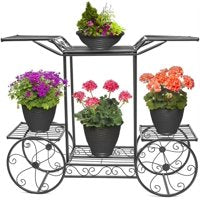 Ktaxon 6-Tier Garden Cart Stand & Flower Pot Plant Holder Display Rack only $35.99