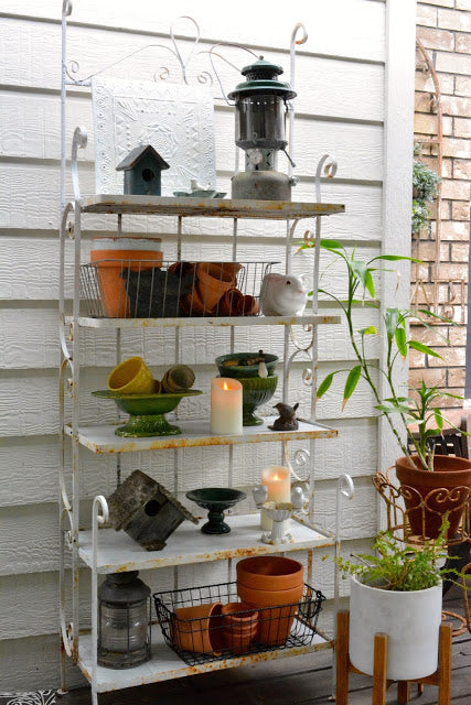 French And Garden Inspired Baker’s Rack