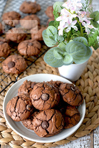 Gluten Free Double Chocolate Cookies or Brookies - Very Fudgy and Chocolatey! HIGHLY RECOMMENDED!!!