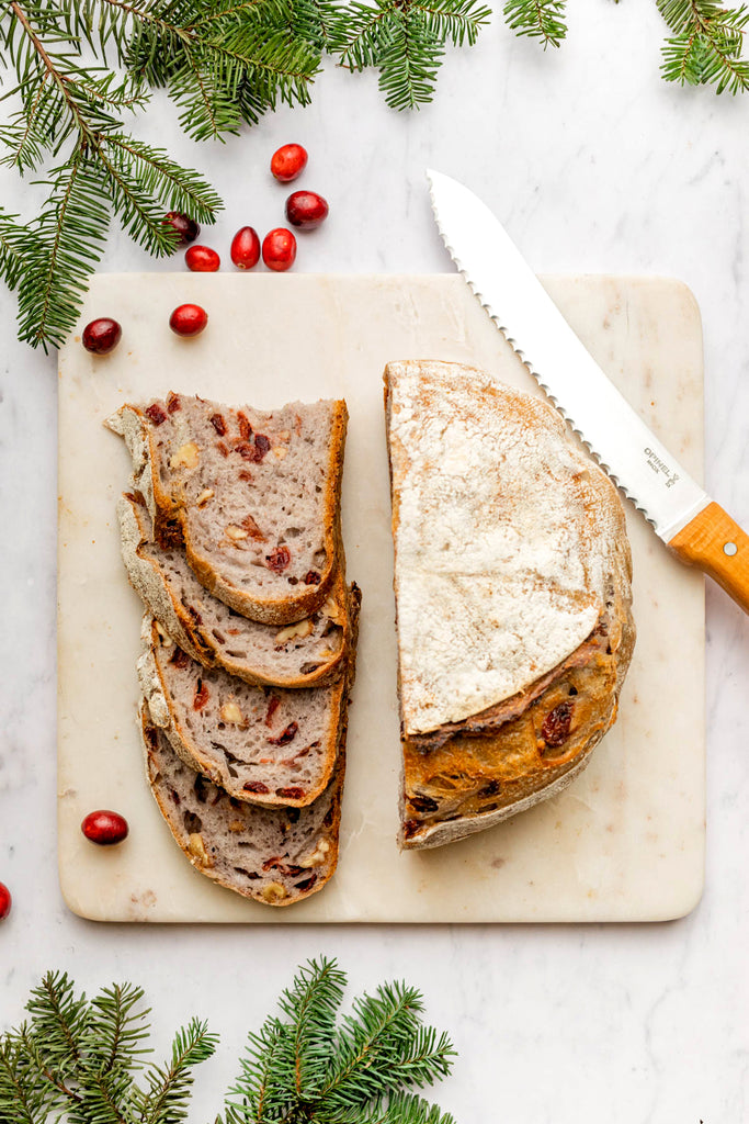 Cranberry Sourdough Bread With Walnuts