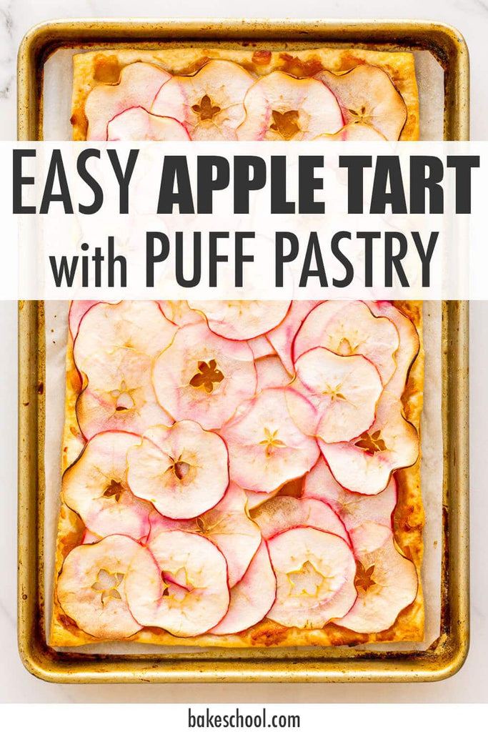 Puff pastry apple tart