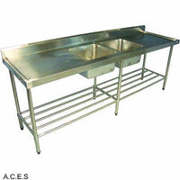 888 1.5M Double Sink Work Bench