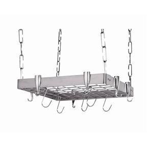 Square Stainless Steel Ceiling Hanging Pot Rack