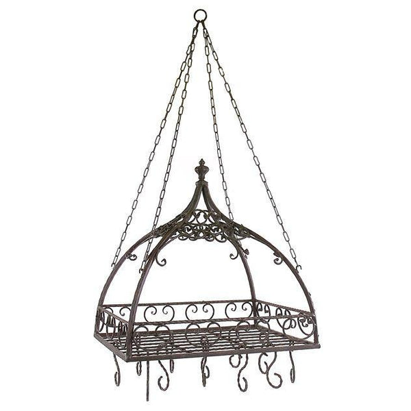 Domed Pot Rack with Hooks